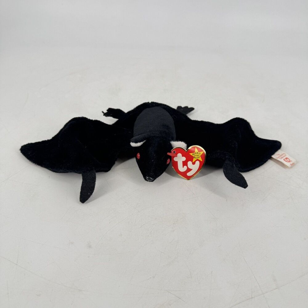 Ty Beanie Baby Radar Black Bat 4091 1995 PVC Pellets Original Tags